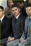 Actor Zac Efron attends the Calvin Klein Men’s fashion show during 2011 February New York City Fashion Week.